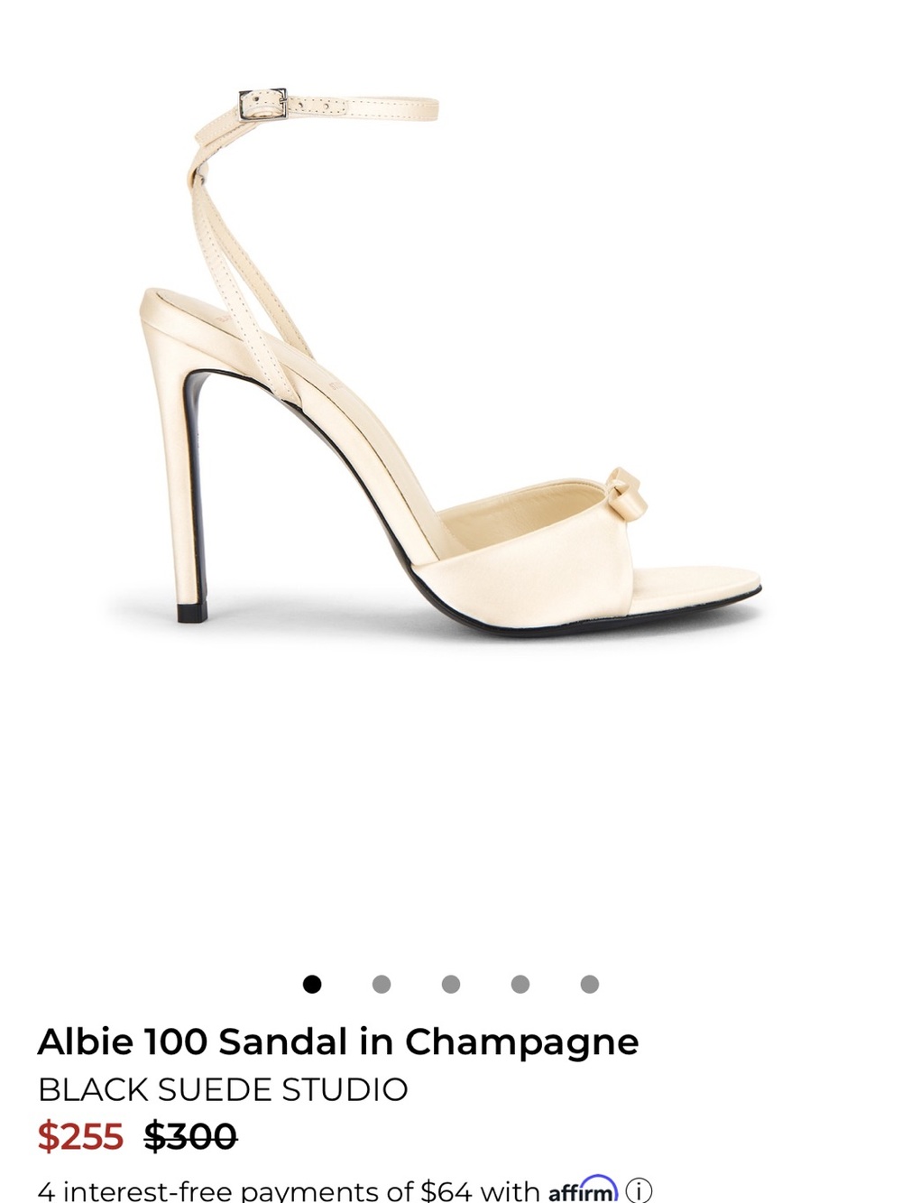 Ankle-Strap High Heel Sandal in Champagne
